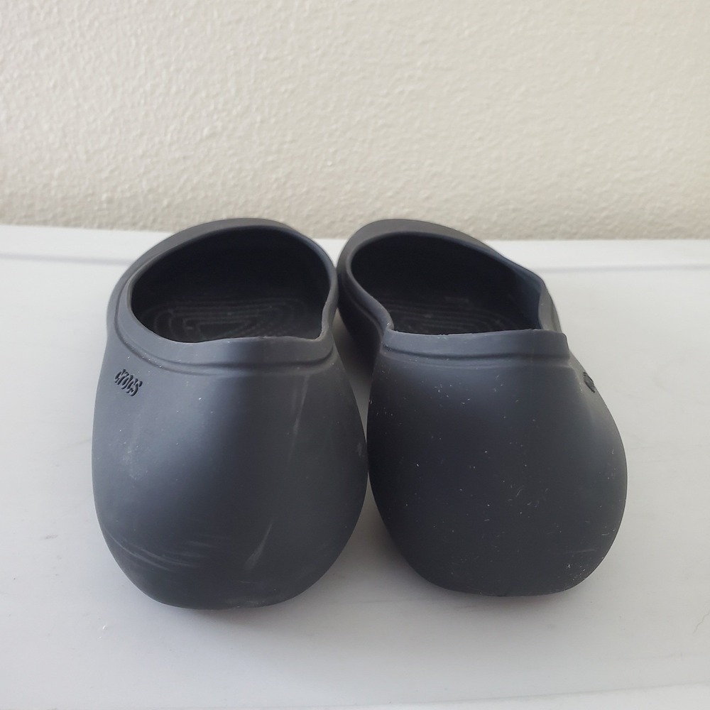 Crocs Brooklyn Black Ballet Flats Womens Size 8 Comfort Slip On Shoes 202184 - Picture 4 of 11